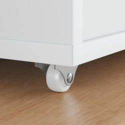 Roulettes 2 pcs Blanc 42 x 11,5 x 29 mm Fer 555301555301