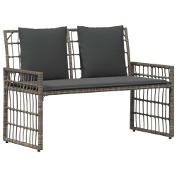 Banc extérieur Uni Gris et Gris foncé 116 x 55 x 82 cm 555307555307