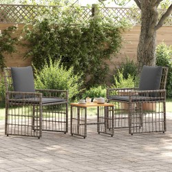 Ensemble de meubles d'extérieur 3 pcs Noir et Gris foncé 555311555311