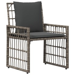 Ensemble de meubles d'extérieur 3 pcs Noir et Gris foncé 555311555311