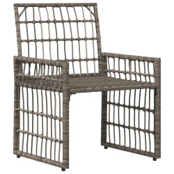 Ensemble de meubles d'extérieur 3 pcs Noir et Gris foncé 555311555311