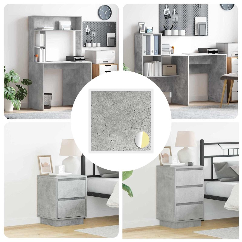 Couverture de vis auto-adhésive 12 pcs Gris béton Ø 20 x 0,5 mm 555318555318