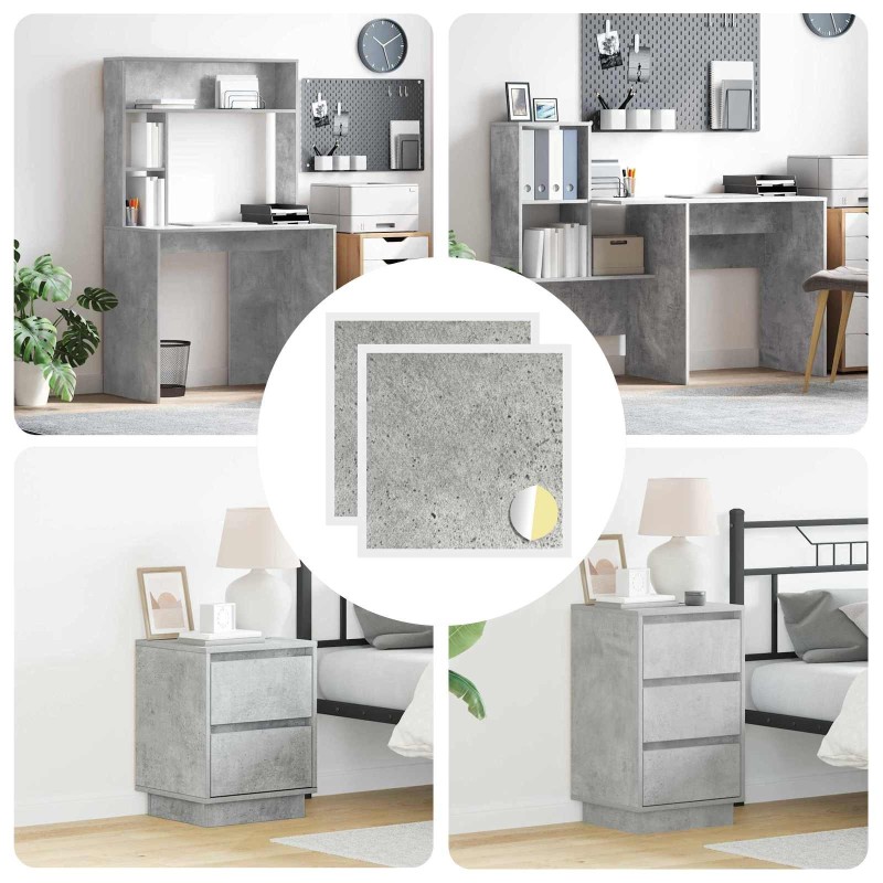 Couverture de vis auto-adhésive 2 pcs Gris béton Ø 20 x 0,5 mm 555320555320