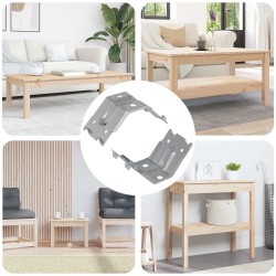 Support 2 pcs Zincé 106 x 55 x 1,5mm Acier 555329555329