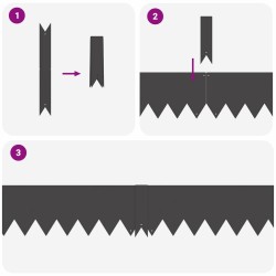 Bordure de Pelouse 10 pcs Noir 100 x 0,05 x 15 cm 555341555341
