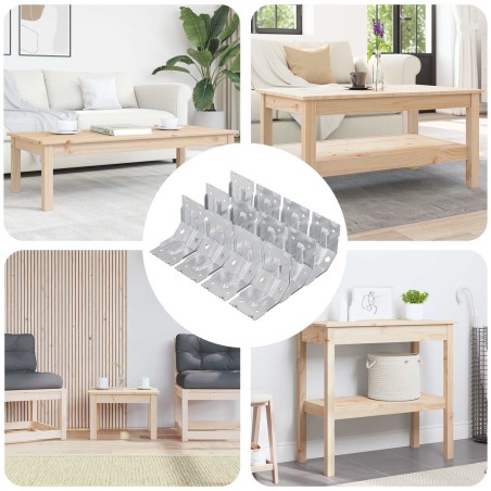 Support 212 pcs Zincé 106 x 55 x 1,5mm Acier 555345555345