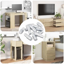 Panneau de rayon 12 pcs Argenté 7 x 16 mm Fer 555351555351