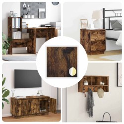 Couverture de vis auto-adhésive 12 pcs Chêne fumé Ø 20 x 0,5 mm 555357555357