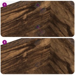 Couverture de vis auto-adhésive 12 pcs Chêne fumé Ø 20 x 0,5 mm 555357555357