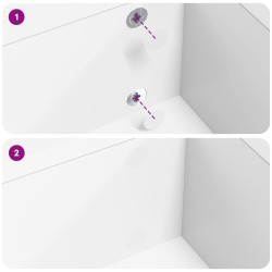 Autocollant 2 pcs Blanc Ø 20 x 0,5 mm Papier 555366555366