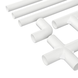 Tube PVC 29 pcs Blanc PP et PE 555367555367