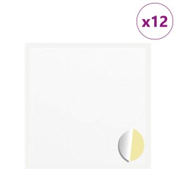 Autocollant 12 pcs Blanc Ø 20 x 0,5 mm Papier 555368555368
