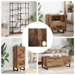 Couverture de vis auto-adhésive 12 pcs Bois ancien 555369555369