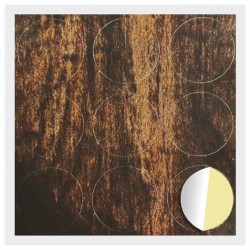 Couverture de vis auto-adhésive 12 pcs Bois ancien 555369555369