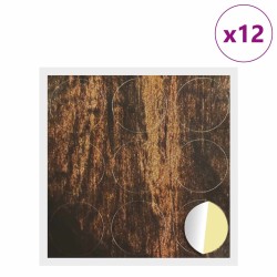 Couverture de vis auto-adhésive 12 pcs Bois ancien 555369555369