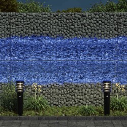 Pierres de Jardin Bleu 12 cm Verre 555371555371