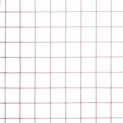 Grillage Acier avec revêtement en PVC 10x1 m Rouge 555380555380