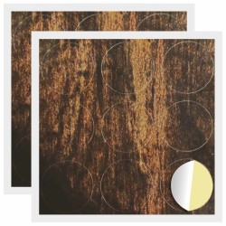 Couverture de vis auto-adhésive 2 pcs Bois ancien Ø 20 x 0,5 mm 555386555386