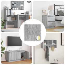 Couverture de vis auto-adhésive 12 pcs Gris Sonoma 555387555387