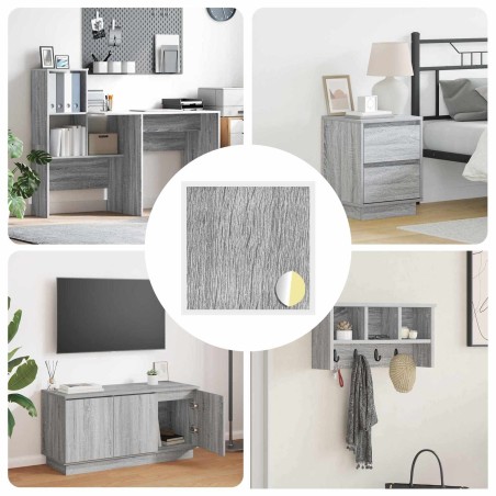 Couverture de vis auto-adhésive 12 pcs Gris Sonoma 555387555387