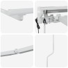 Cadre de store électrique avec LED Blanc 3 x 2,5 m Aluminium 555388555388