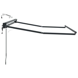 Cadre de store électrique avec LED Anthracite 3 x 2 m Aluminium 555390555390