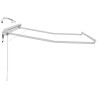 Cadre de store électrique avec LED Blanc 3,5 x 2,5 m Aluminium 555392555392