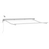Cadre de store électrique avec LED Blanc 3,5 x 2 m Aluminium 555393555393