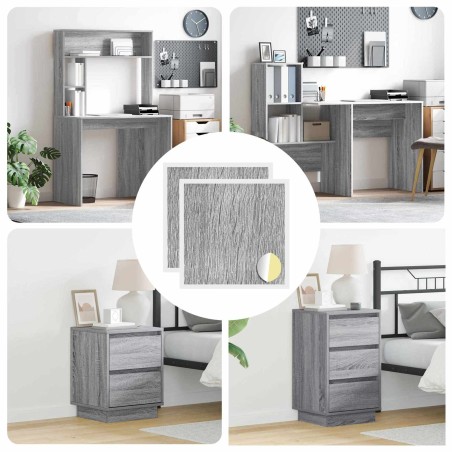 Couverture de vis auto-adhésive 2 pcs Gris Sonoma Ø 20 x 0,5 mm 555397555397