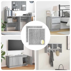 Couverture de vis auto-adhésive 2 pcs Gris Sonoma Ø 20 x 0,5 mm 555399555399