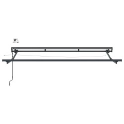 Cadre de store électrique avec LED Anthracite 3 x 2,5 m 555400555400