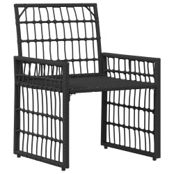 Ensemble de meubles d'extérieur 3 pcs Noir et Gris foncé 555404555404