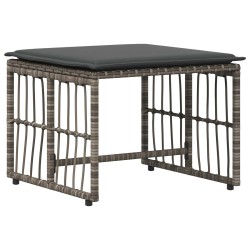 Ensemble de meubles d'extérieur 5 pcs Noir et Gris foncé 555407555407