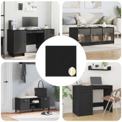 Couverture de vis auto-adhésive 12 pcs Noir Ø 20 x 0,5 mm 555414555414