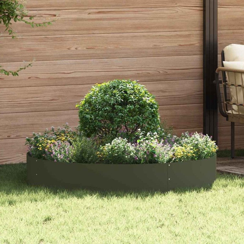Anneau de jardinière 5 pcs Vert olive 120 x 120 x 20 cm 555419555419
