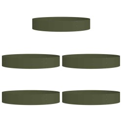 Anneau de jardinière 5 pcs Vert olive 120 x 120 x 20 cm 555419555419