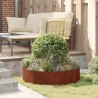 Anneau de jardinière 5 pcs Marron 80 x 80 x 20 cm Acier patiné 555423555423