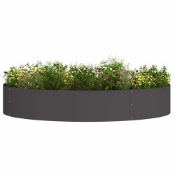 Anneau de jardinière 5 pcs Noir 120 x 120 x 20 cm 555425555425