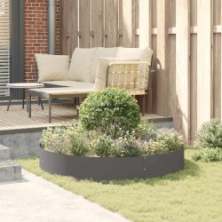 Anneau de jardinière 5 pcs Noir 120 x 120 x 20 cm 555425555425
