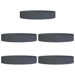 Anneau de jardinière 5 pcs Anthracite 120 x 120 x 20 cm 555426555426