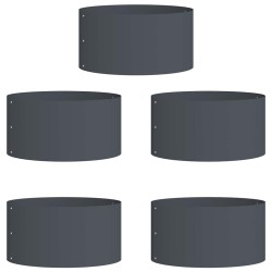 Anneau de jardinière 5 pcs Anthracite 40 x 40 x 20 cm 555434555434