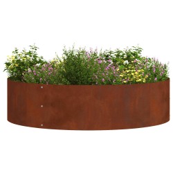 Anneau de jardinière Marron 80 x 80 x 20 cm Acier patiné 555439555439