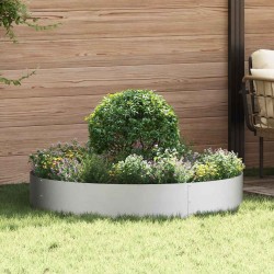 Anneau de jardinière Argenté 120 x 120 x 20 cm Acier galvanisé 555440555440