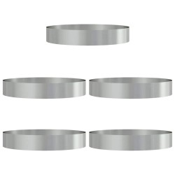Anneau de jardinière 5 pcs Argenté 120 x 120 x 20 cm 555441555441