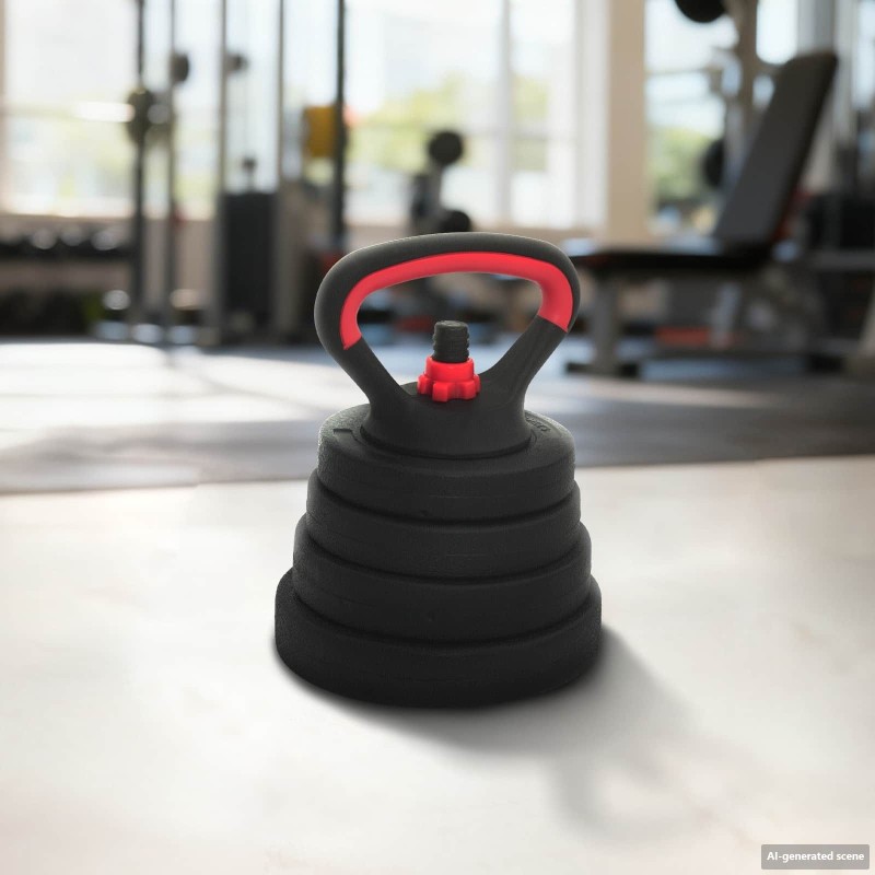 Ensemble Haltère-Barre-Kettlebell 4-en-1 30kg 30kg 555444555444