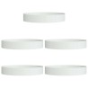 Anneau de jardinière 5 pcs Blanc 120 x 120 x 20 cm 555445555445