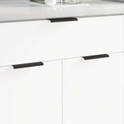 Poignée 725 pcs Noir 120 x 39.6 x 17 mm Aluminium 555447555447