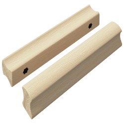 Poignée Droite 2 pcs Couleur Bois Naturel 130 x 25 x 30 mm 555448555448