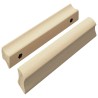 Poignée Droite 2 pcs Couleur Bois Naturel 130 x 25 x 30 mm 555448555448