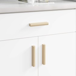 Poignée Droite 12 pcs Couleur Bois Naturel 130 x 25 x 30 mm 555449555449
